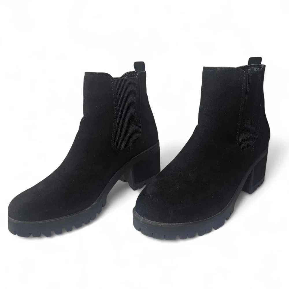 Seven7 Footwear Berlin Lug Sole Bootie Black Chelsea Boots Size 8‎ - Picture 3 of 10